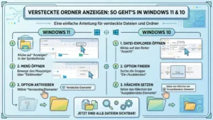 Versteckte Ordner anzeigen: So geht’s in Windows 11 und 10
