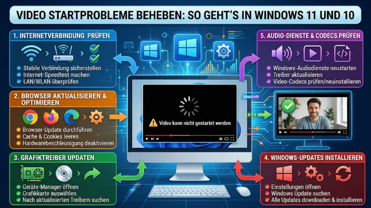 Video Startprobleme beheben: So geht’s in Windows 11 und 10
