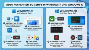 Video aufnehmen: So geht’s in Windows 11 und Windows 10