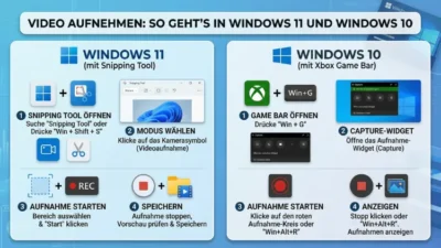 Video aufnehmen: So geht’s in Windows 11 und Windows 10