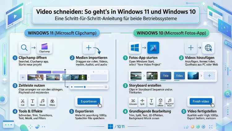 Video schneiden: So geht’s in Windows 11 und Windows 10