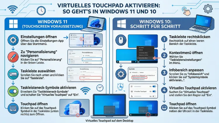 Virtuelles Touchpad aktivieren: So geht’s in Windows 11 und 10