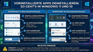 Vorinstallierte Apps deinstallieren: So geht’s in Windows 11 und 10