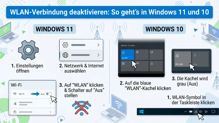 WLAN-Verbindung deaktivieren: So geht’s in Windows 11 und 10