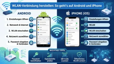 WLAN-Verbindung herstellen: So geht’s auf Android und iPhone