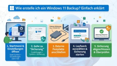 Wie erstelle ich ein Windows 11 Backup? Einfach erklärt