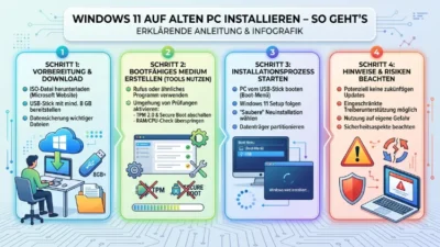 Windows 11 auf alten PC installieren – So geht’s