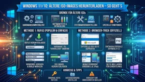 Windows 11/10: Ältere ISO-Images herunterladen – So geht’s