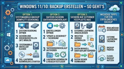 Windows 11/10: Backup erstellen – So geht’s