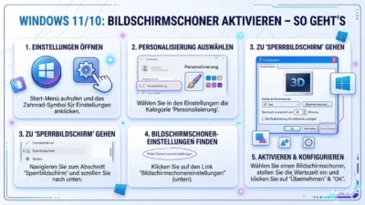 Windows 11/10: Bildschirmschoner aktivieren – So geht’s