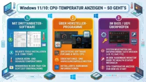 Windows 11/10: CPU-Temperatur anzeigen – So geht’s