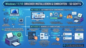 Windows 11/10: Drucker installieren und einrichten – So geht’s