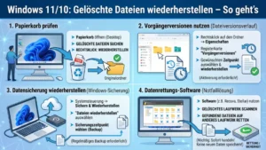 Windows 11/10: Gelöschte Dateien wiederherstellen – So geht’s
