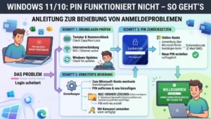 Windows 11/10: PIN funktioniert nicht – So geht’s