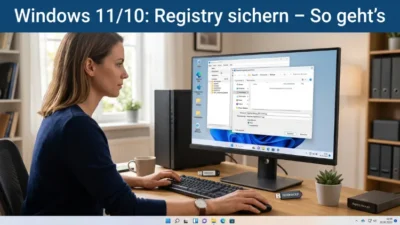 Windows 11/10: Registry sichern – So geht's