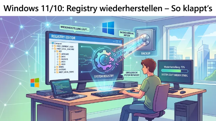 Windows 11/10: Registry wiederherstellen – So klappt’s
