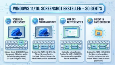 Windows 11/10: Screenshot erstellen – So geht’s