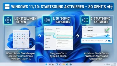 Windows 11/10: Startsound aktivieren – So geht’s