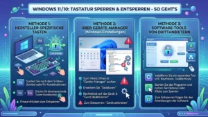 Windows 11/10: Tastatur sperren und entsperren – So geht’s