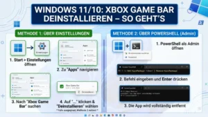 Windows 11/10: Xbox Game Bar deinstallieren – So geht’s