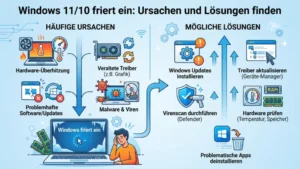 Windows 11/10 friert ein – So geht’s wieder