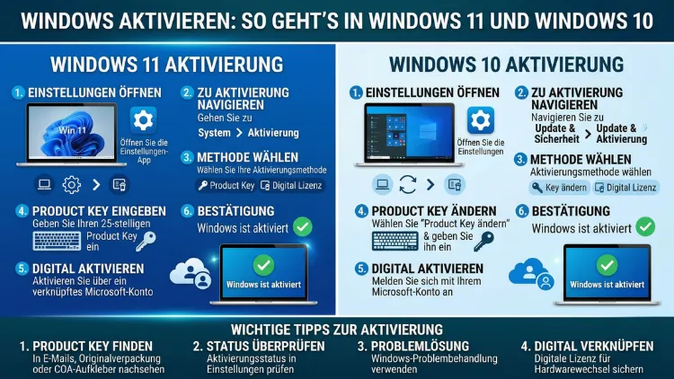 Windows aktivieren: So geht’s in Windows 11 und Windows 10