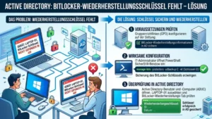 Active Directory: BitLocker-Wiederherstellungsschlüssel fehlt – Lösung