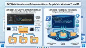 BAT-Datei in mehreren Ordnern ausführen: So geht’s in Windows 11 und 10