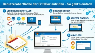 Benutzeroberfläche der FritzBox aufrufen – So geht’s einfach