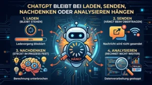 ChatGPT bleibt bei Laden, Senden, Nachdenken oder Analysieren hängen