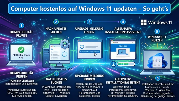 Computer kostenlos auf Windows 11 updaten – So geht’s