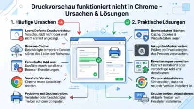 Druckvorschau funktioniert nicht in Chrome – Ursachen & Lösungen