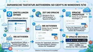 Japanische Tastatur aktivieren: So geht’s in Windows 11 und 10