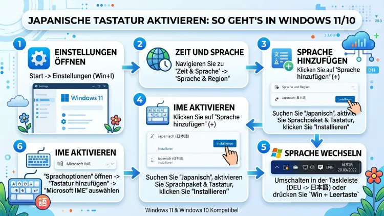Japanische Tastatur aktivieren: So geht’s in Windows 11 und 10