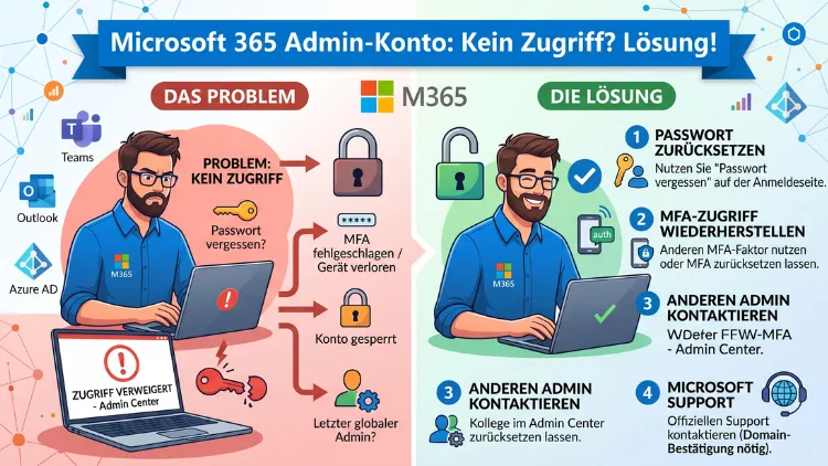 Microsoft 365 Admin-Konto: Kein Zugriff? Lösung!