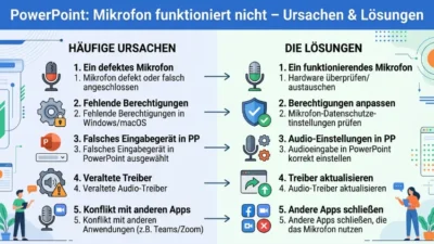 PowerPoint: Mikrofon funktioniert nicht – Ursacchen & Lösungen