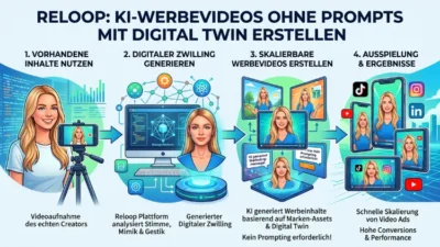 Reloop: KI-Werbevideos ohne Prompts mit Digital Twin erstellen