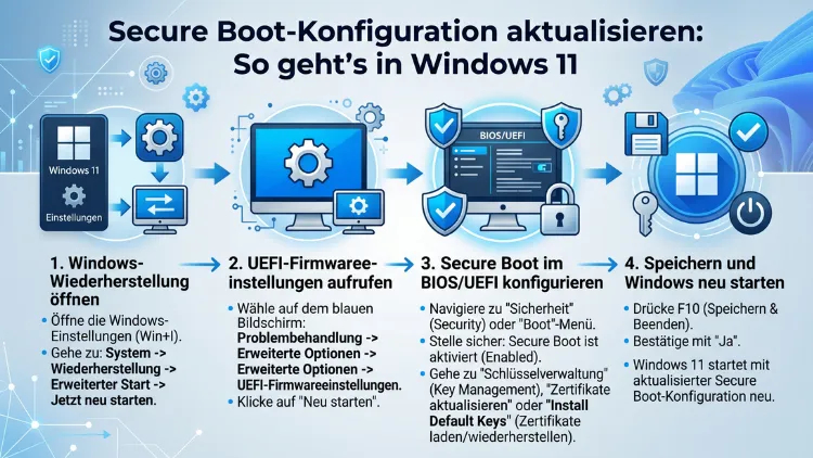 Secure Boot-Konfiguration aktualisieren: So geht’s in Windows 11