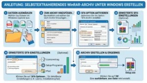 Selbstextrahierendes WinRAR-Archiv unter Windows – So geht’s