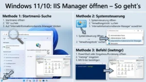 WIndows 11/10: IIS Manager öffnen – So geht’s