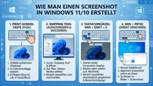 Wie man einen Screenshot in Windows 11/10 erstellt