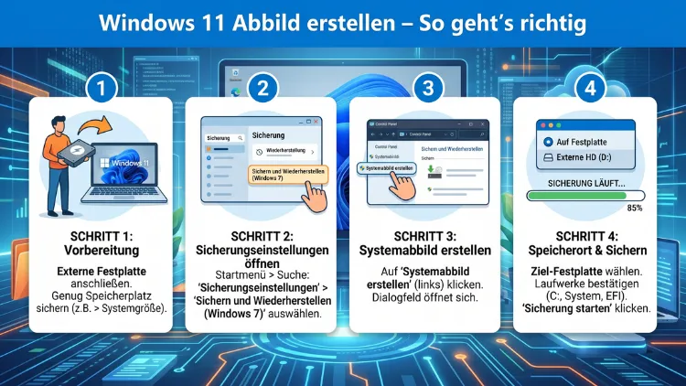 Windows 11 Abbild erstellen – So geht’s richtig