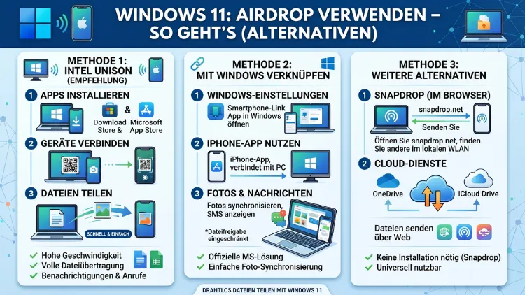 Windows 11: AirDrop verwenden – So geht’s