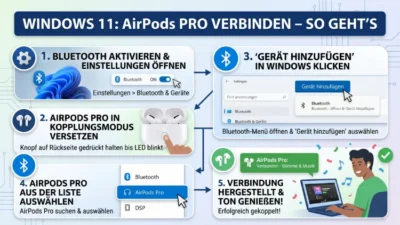 Windows 11: AirPods pro verbinden – So geht’s