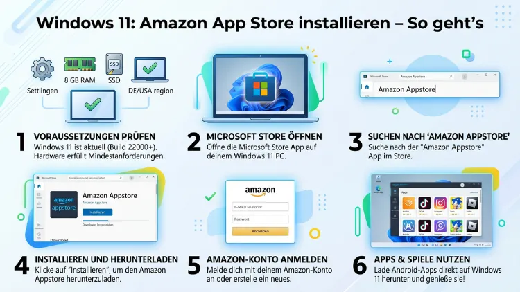 Windows 11: Amazon App Store installieren – So geht’s