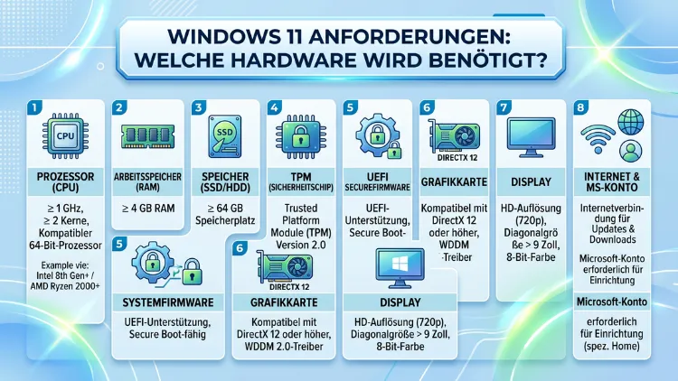 Windows 11 Anforderungen: Welche Hardware wird benötigt?