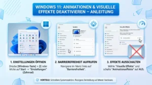 Windows 11 Animationen & visuelle Effekte deaktivieren – So geht’s