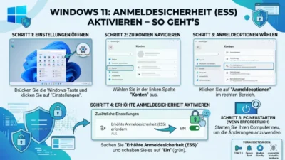 Windows 11: Anmeldesicherheit (ESS) aktivieren – So geht’s