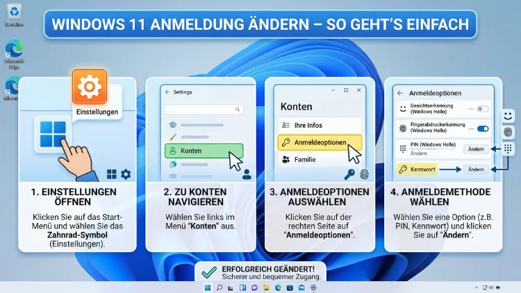 Windows 11 Anmeldung ändern – So geht’s einfach