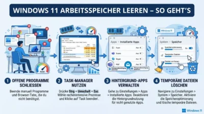 Windows 11 Arbeitsspeicher leeren – So geht’s